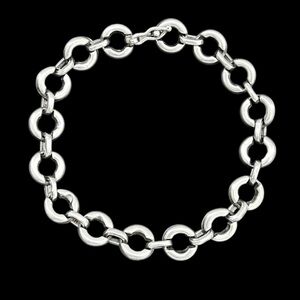 Vintage Men's Mexican 950 sterling silver link bracelet